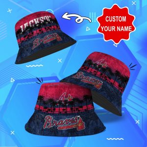 Atlanta Braves MLB Bucket Hat Personalized SBH245