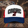 Austin Cindric 2 Team Penske Classic Baseball Cap - White Red Navy CGI2252