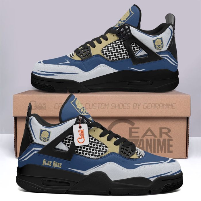 Blue Rose Jordan 4 Sneakers Anime Personalized Shoes JD311