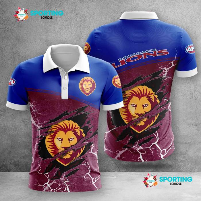 Brisbane-Lions-Polo-Shirt-Golf-Shirt-3D-PLS1235 Brisbane Lions Polo Shirt Golf Shirt 3D PLS1235