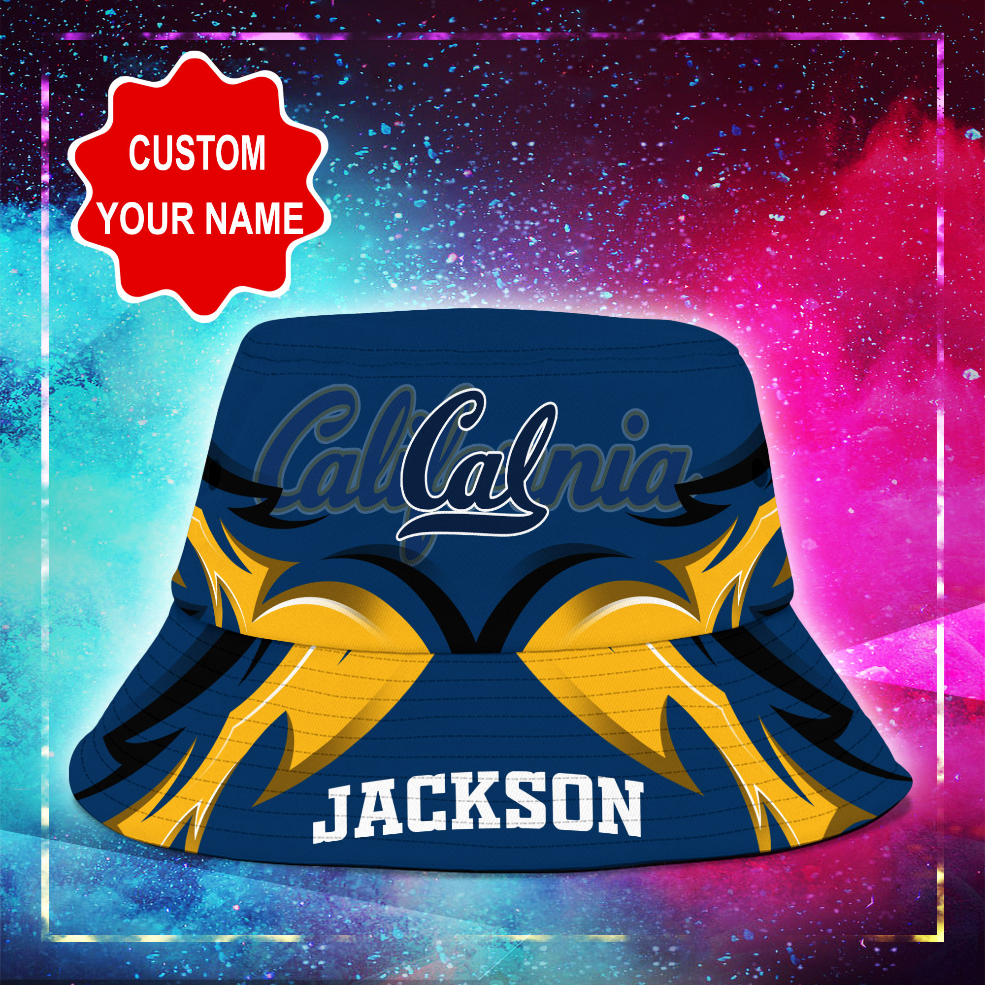 California-Golden-Bears-NCAA-Bucket-Hat-Personalized-SBH345-1