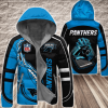 Carolina Panthers NFL 3D Custom Name Down Filled Coat DFC032