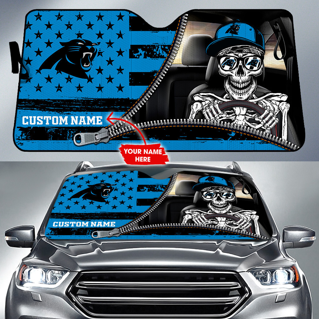 Carolina-Panthers-NFL-Football-Team-Car-Sun-Shade-CSS0695 Carolina Panthers NFL Football Team Car Sun Shade CSS0695