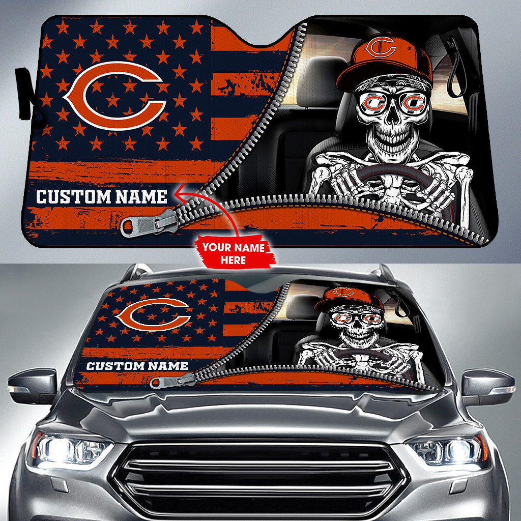 Chicago-Bears-NFL-Football-Team-Car-Sun-Shade-CSS0706 Chicago Bears NFL Football Team Car Sun Shade CSS0706