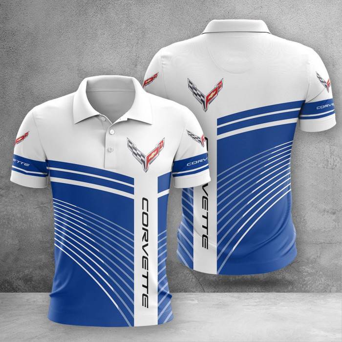 Corvette-Polo-Shirt-Golf-Shirt-3D-PLS1237 Corvette Polo Shirt Golf Shirt 3D PLS1237