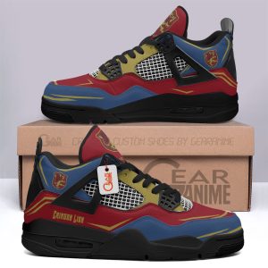 Crimson Lion Jordan 4 Sneakers Anime Personalized Shoes JD396