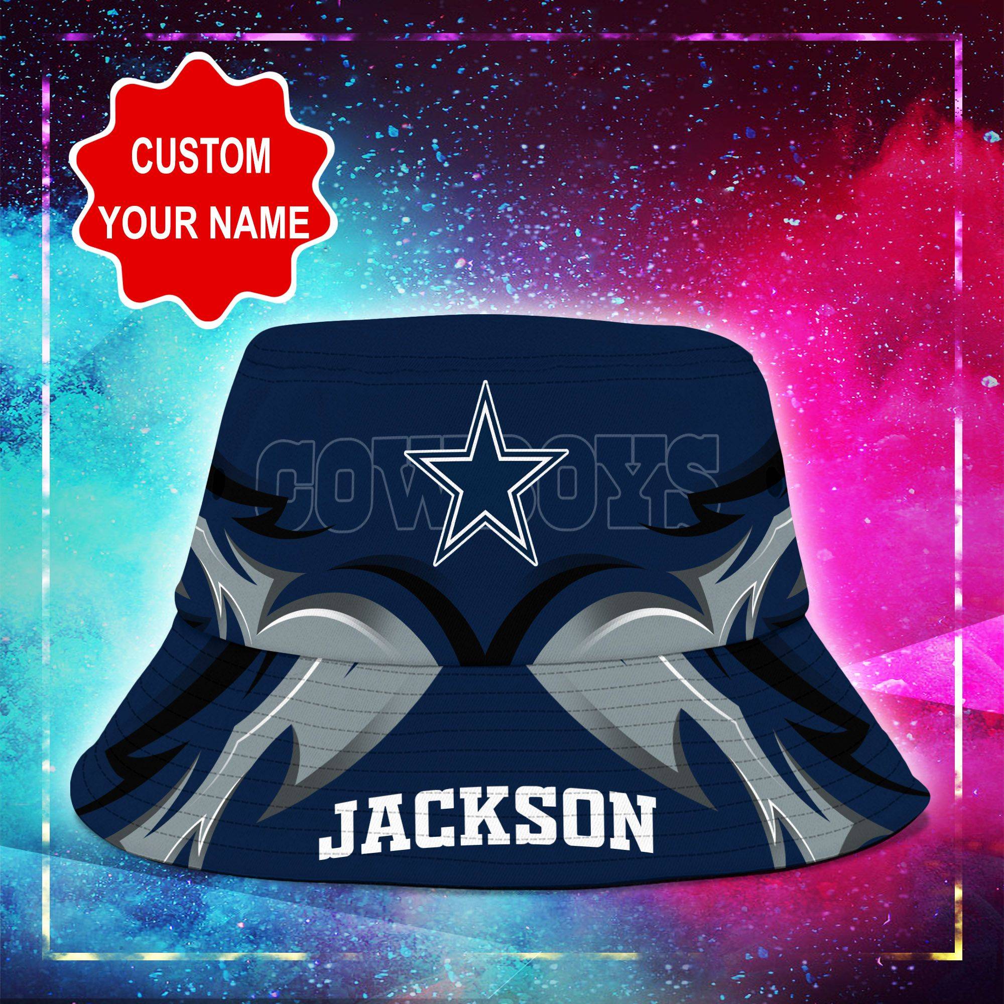 Dallas-Cowboys-NFL-Bucket-Hat-Personalized-SBH240-1