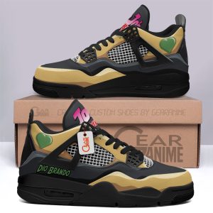 Dio Brando Jordan 4 Sneakers Anime Personalized Shoes JD395