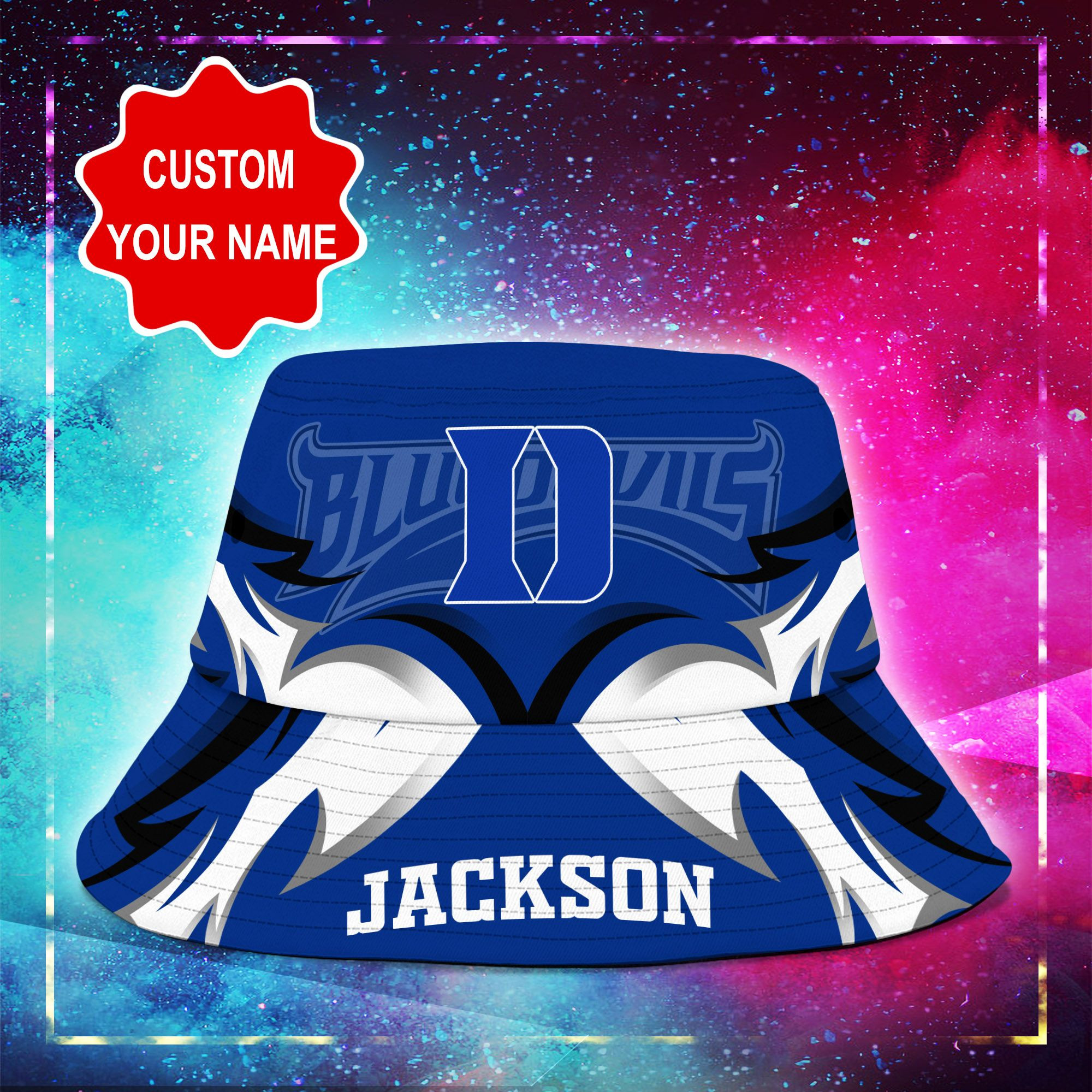 Duke-Blue-Devils-NCAA-Bucket-Hat-Personalized-SBH334-1