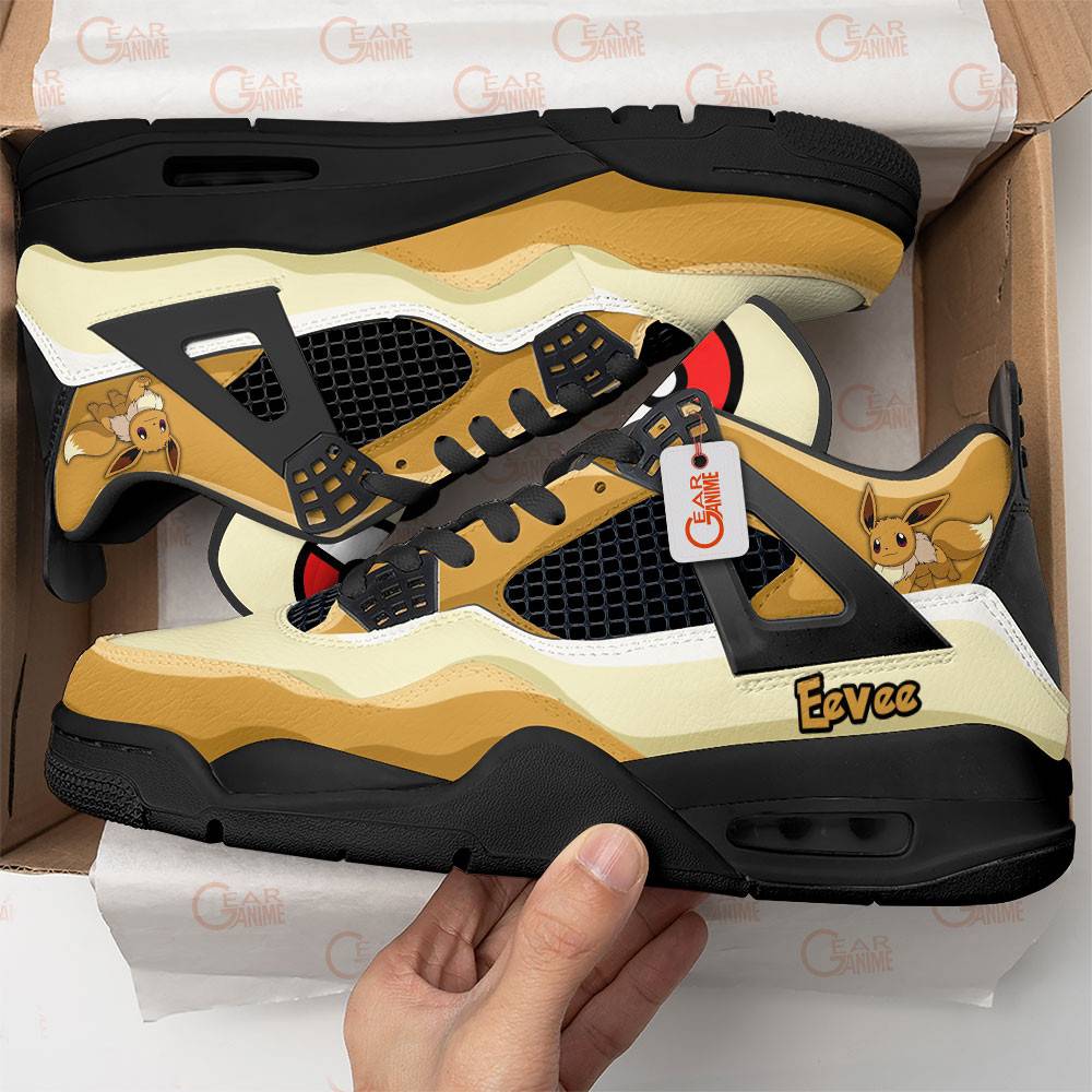 Eevee-Anime-Jordan-4-Sneakers-Custom-Personalized-Shoes-JD512-1