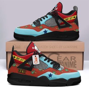 Franky Jordan 4 Sneakers Anime Personalized Shoes JD221