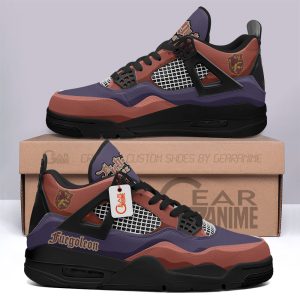 Fuegoleon Vermillion Jordan 4 Sneakers Anime Personalized Shoes JD301