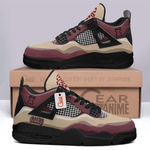 Gaara Jordan 4 Sneakers Personalized Anime Shoes JD573