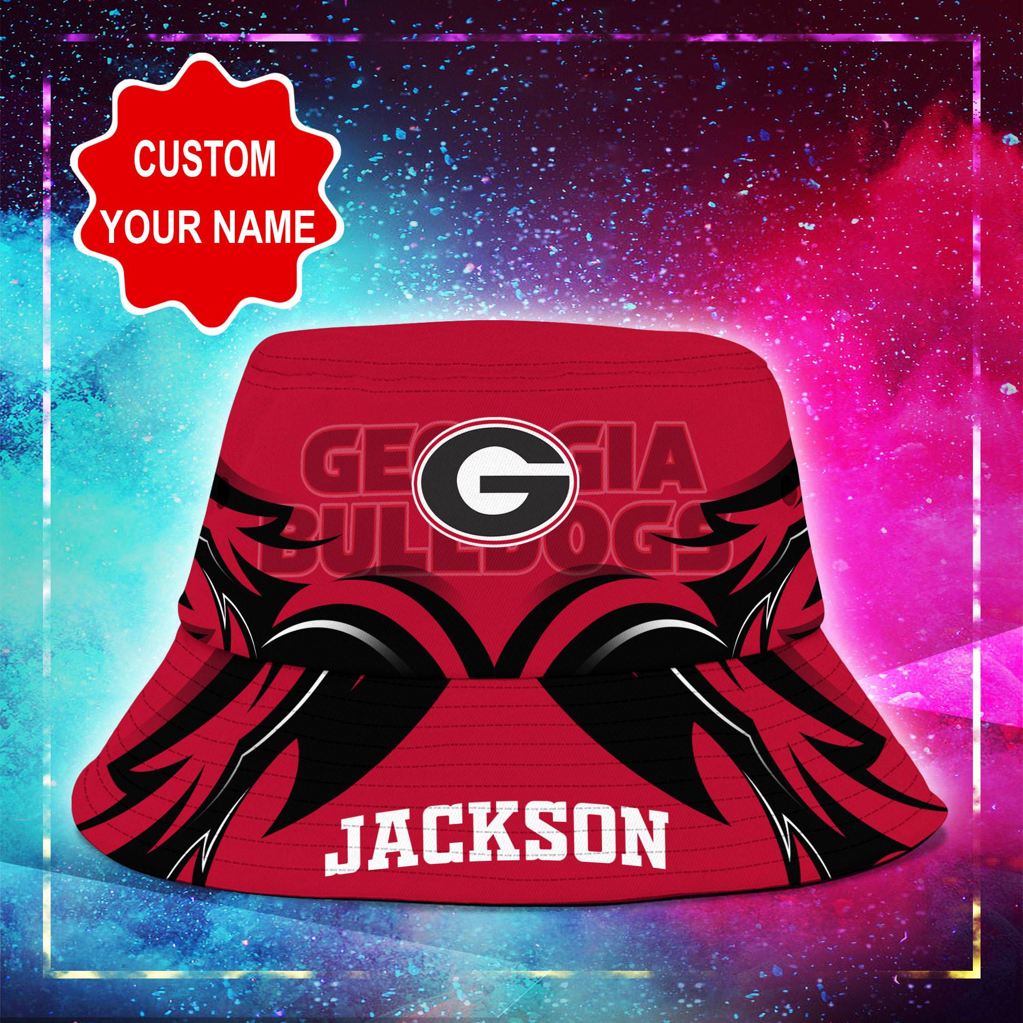 Georgia-Bulldogs-NCAA-Bucket-Hat-Personalized-SBH291-1