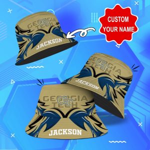 Georgia Tech Yellow Jackets NCAA Bucket Hat Personalized SBH075