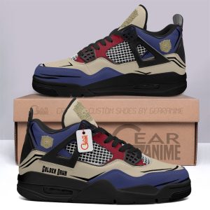 Golden Dawn Jordan 4 Sneakers Anime Personalized Shoes JD398