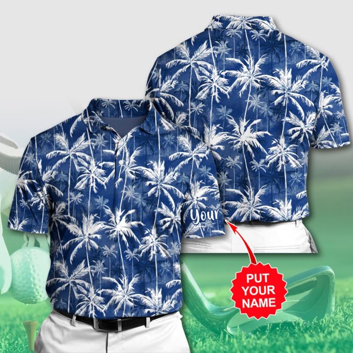 Golf Coconut Hawaiian Polo Shirt Golf Shirt 3D PLS293