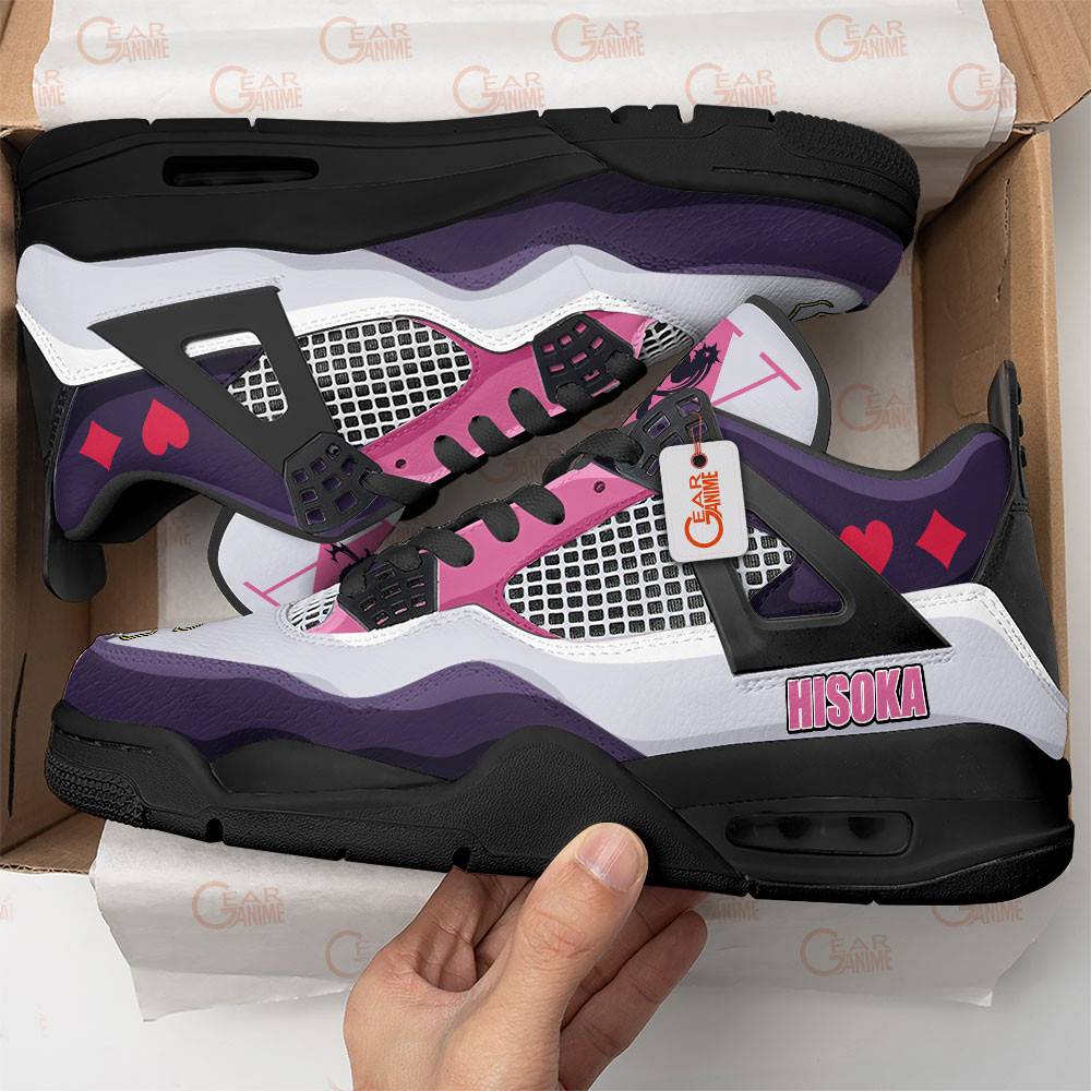 Hisoka-Jordan-4-Sneakers-Anime-Personalized-Shoes-JD316-1