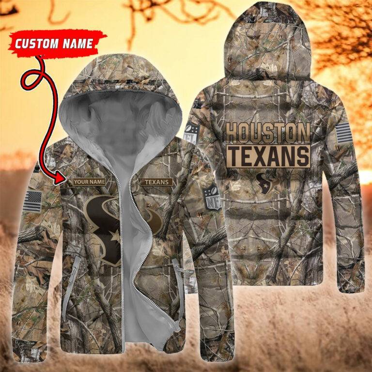 Houston-Texans-NFL-3D-Custom-Name-Down-Filled-Coat-DFC021 Houston Texans NFL 3D Custom Name Down Filled Coat DFC021
