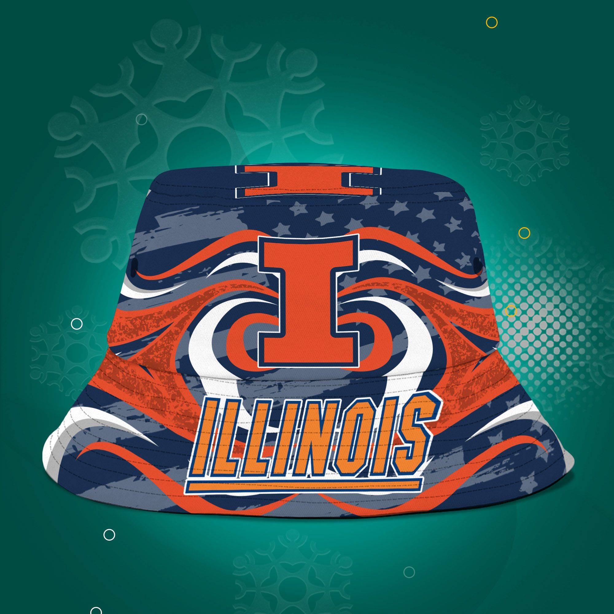 Illinois-Fighting-Illini-NCAA-Bucket-Hat-Personalized-SBH318-1