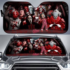 Indiana Hoosiers NCAA Halloween Car Sun Shade CSS0618