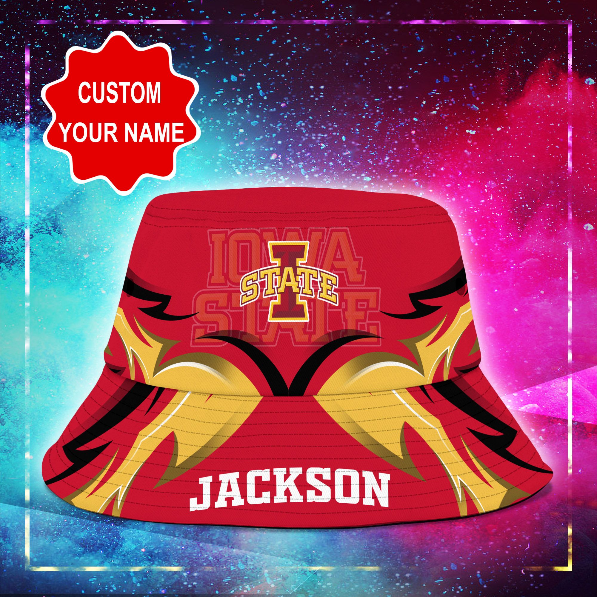 Iowa-State-Cyclones-NCAA-Bucket-Hat-Personalized-SBH330-1
