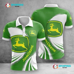John Deere Polo Shirt Golf Shirt 3D PLS1149