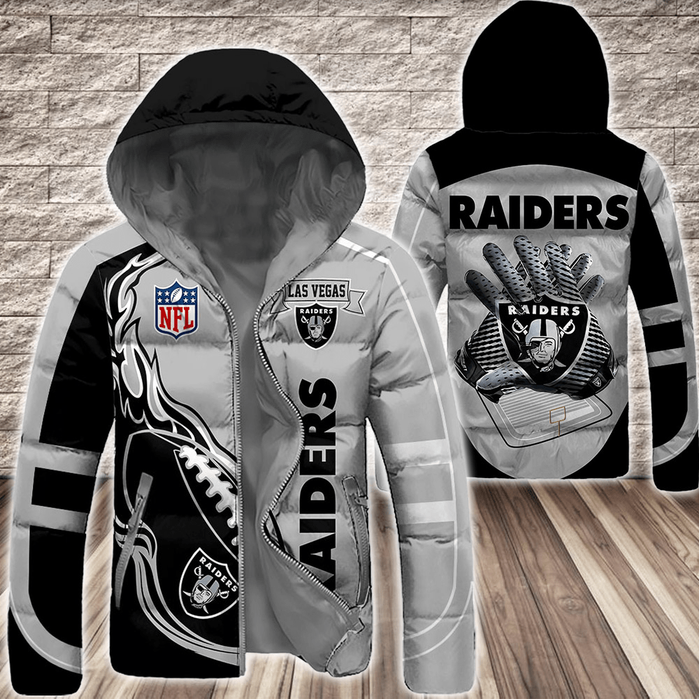 Las-Vegas-Raiders-NFL-3D-Custom-Name-Down-Filled-Coat-DFC080 Las Vegas Raiders NFL 3D Custom Name Down Filled Coat DFC080
