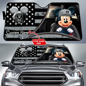 Las Vegas Raiders NFL Football Team Car Sun Shade CSS0672