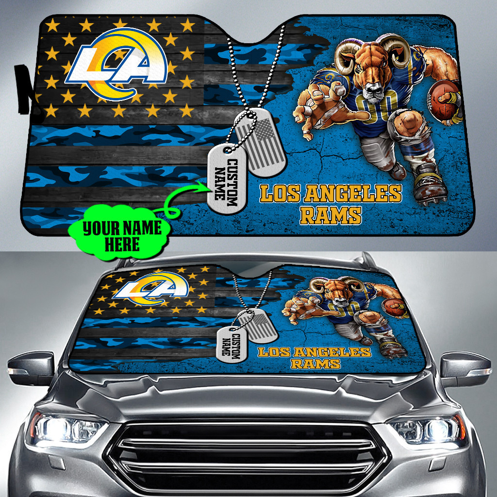 Los-Angeles-Rams-NFL-Car-Sun-Shade-CSS0701 Los Angeles Rams NFL Car Sun Shade CSS0701