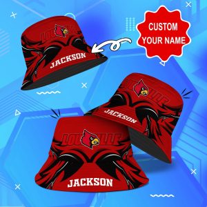 Louisville Cardinals NCAA Bucket Hat Personalized SBH227