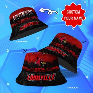 Louisville Cardinals NCAA Bucket Hat Personalized SBH252