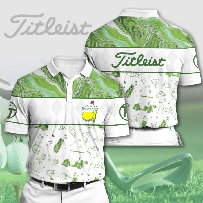 Masters Tournament Titleist Polo Shirt Golf Shirt 3D PLS068