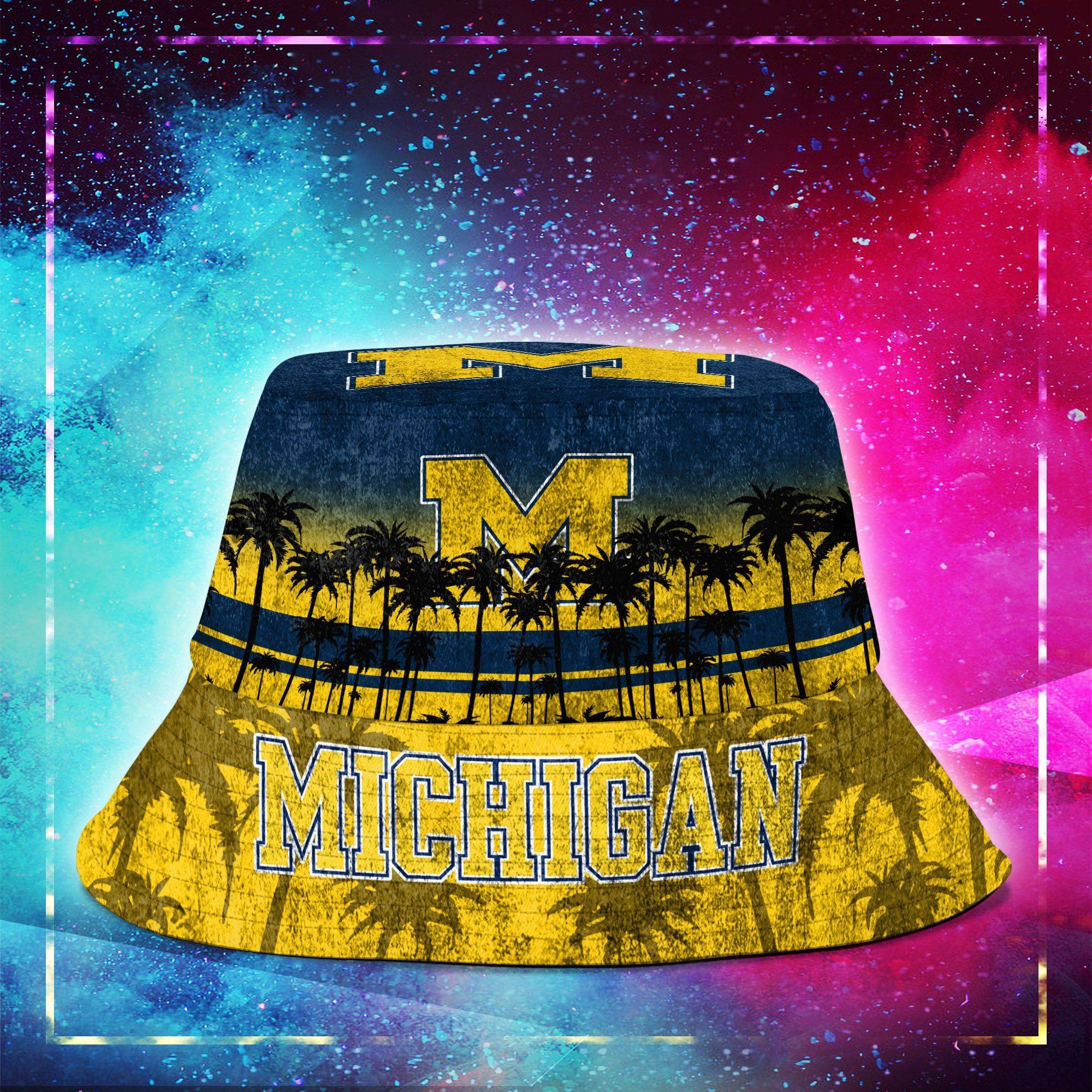 Michigan-Wolverines-NCAA-Bucket-Hat-Personalized-SBH268-1