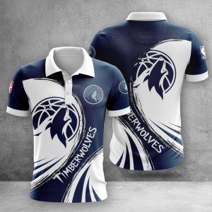 Minnesota Timberwolves Polo Shirt Golf Shirt 3D PLS2418