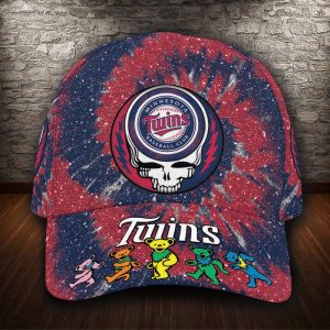 Minnesota Twins x Grateful Dead 3D Classic Baseball Cap CGI1918