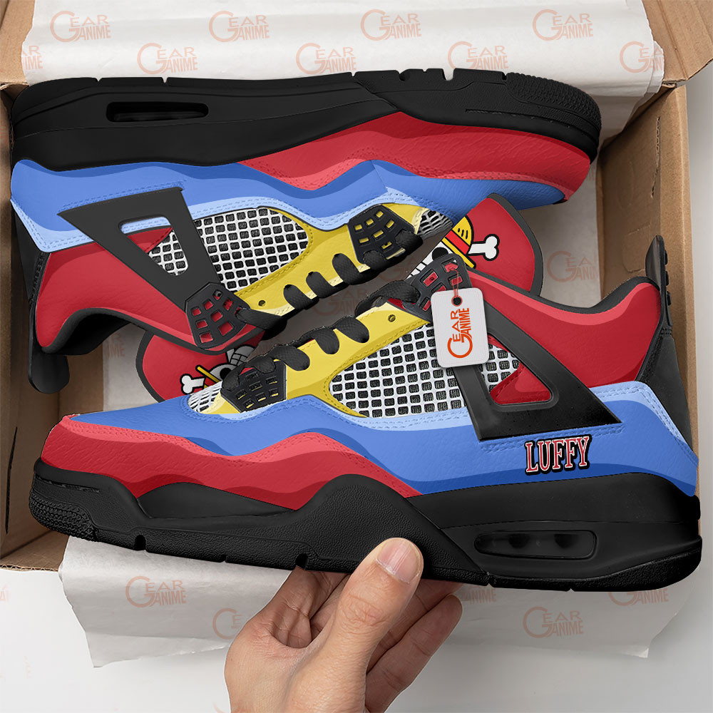 Monkey-D-Luffy-Jordan-4-Sneakers-Anime-Personalized-Shoes-JD481-1