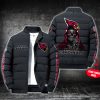 NFL Arizona Cardinals Custom Name Skull Down Jacket Puffer Jacket PJ019