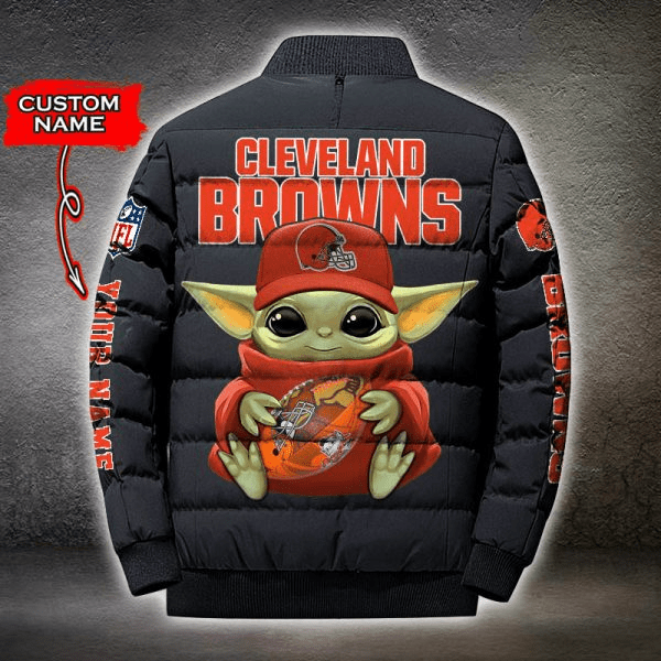NFL-Cleveland-Browns-Custom-Name-Baby-Yoda-Down-Jacket-Puffer-Jacket-PJ040-2
