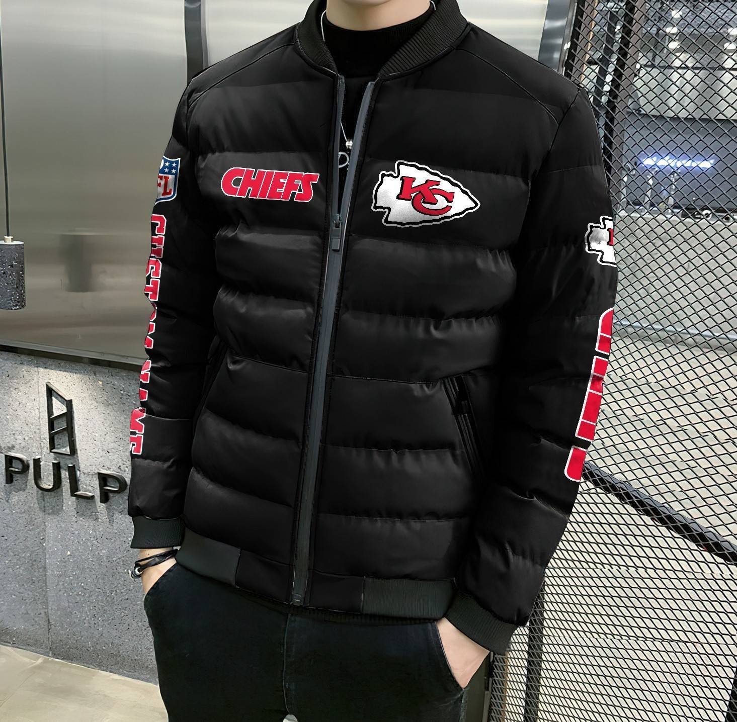 NFL-Kansas-City-Chiefs-Custom-Name-Skull-Down-Jacket-Puffer-Jacket-PJ043-2