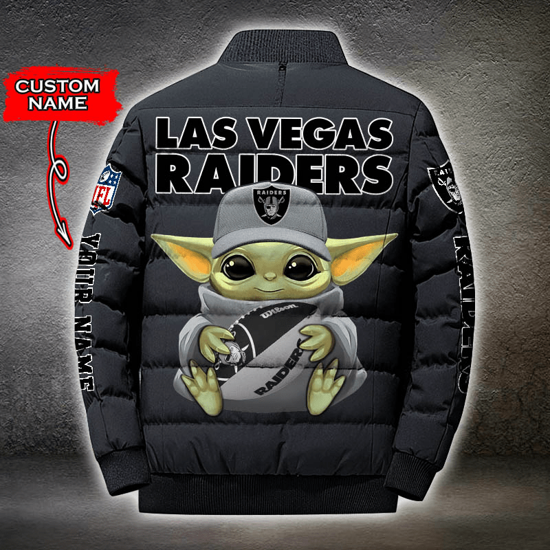 NFL-Las-Vegas-Raiders-Custom-Name-Baby-Yoda-Down-Jacket-Puffer-Jacket-PJ053-2
