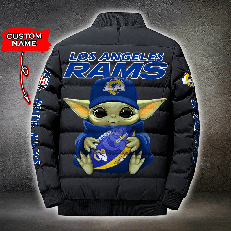 NFL-Los-Angeles-Rams-Custom-Name-Baby-Yoda-Down-Jacket-Puffer-Jacket-PJ036-2