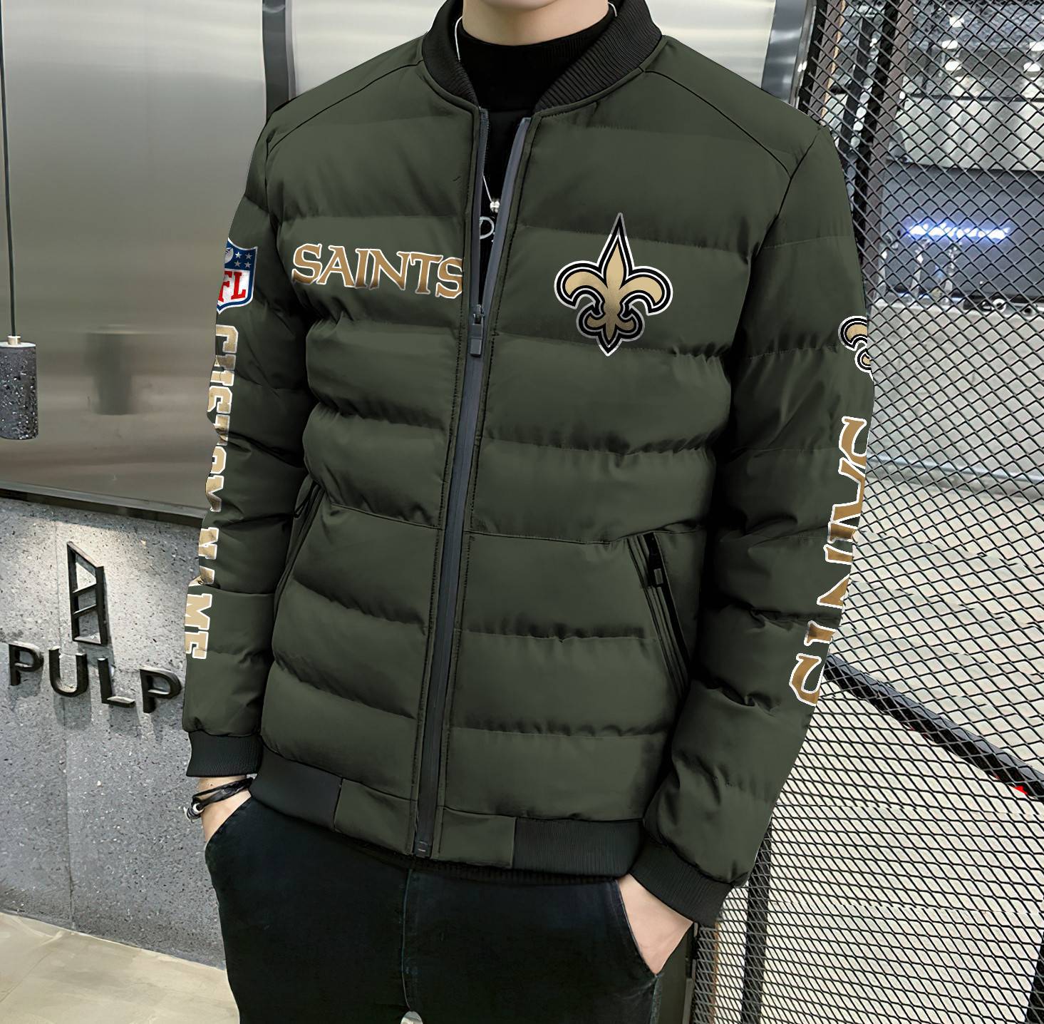 NFL-New-Orleans-Saints-Custom-Name-Skull-Down-Jacket-Puffer-Jacket-PJ050-2