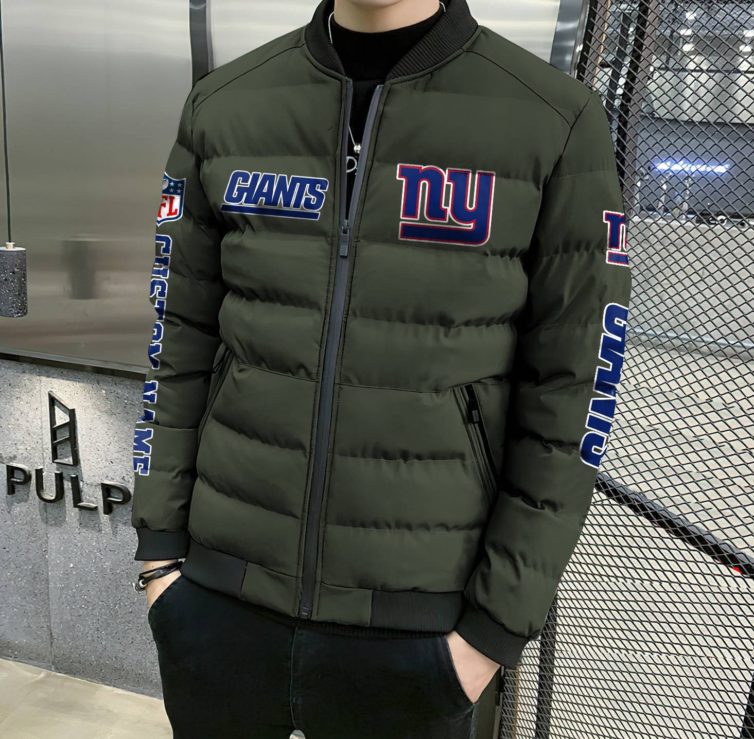 NFL-New-York-Giants-Custom-Name-Skull-Down-Jacket-Puffer-Jacket-PJ032-3