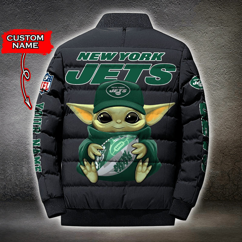 NFL-New-York-Jets-Custom-Name-Baby-Yoda-Down-Jacket-Puffer-Jacket-PJ042-2