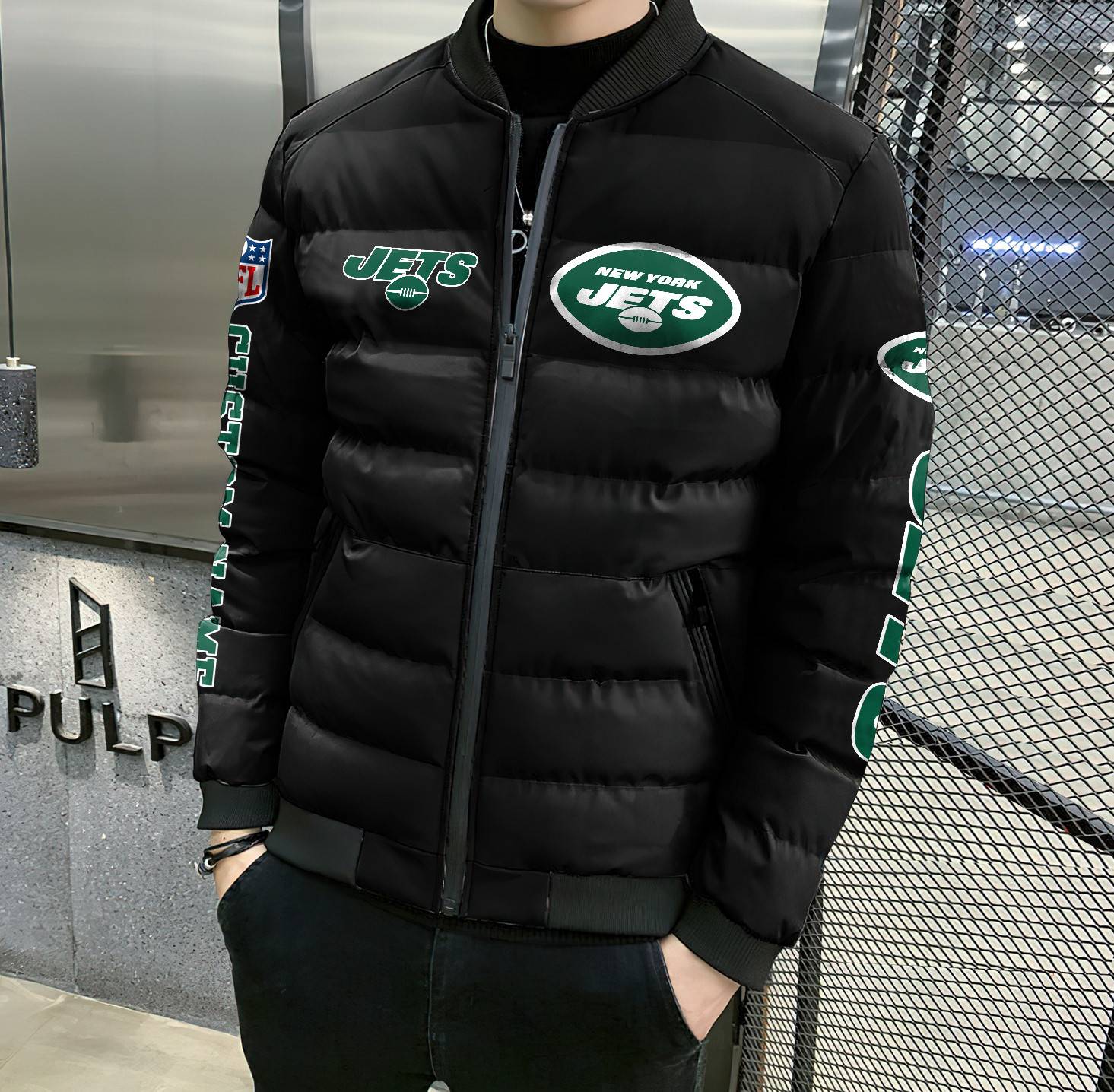 NFL-New-York-Jets-Custom-Name-Skull-Down-Jacket-Puffer-Jacket-PJ048-3