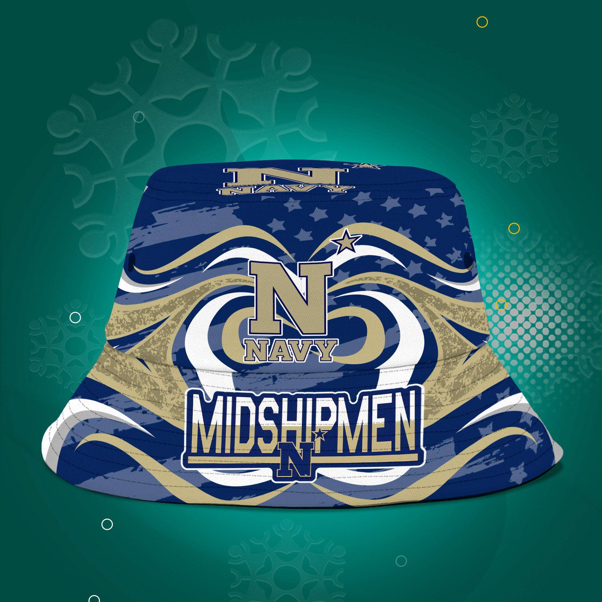 Navy-Midshipmen-NCAA-Bucket-Hat-Personalized-SBH235-1