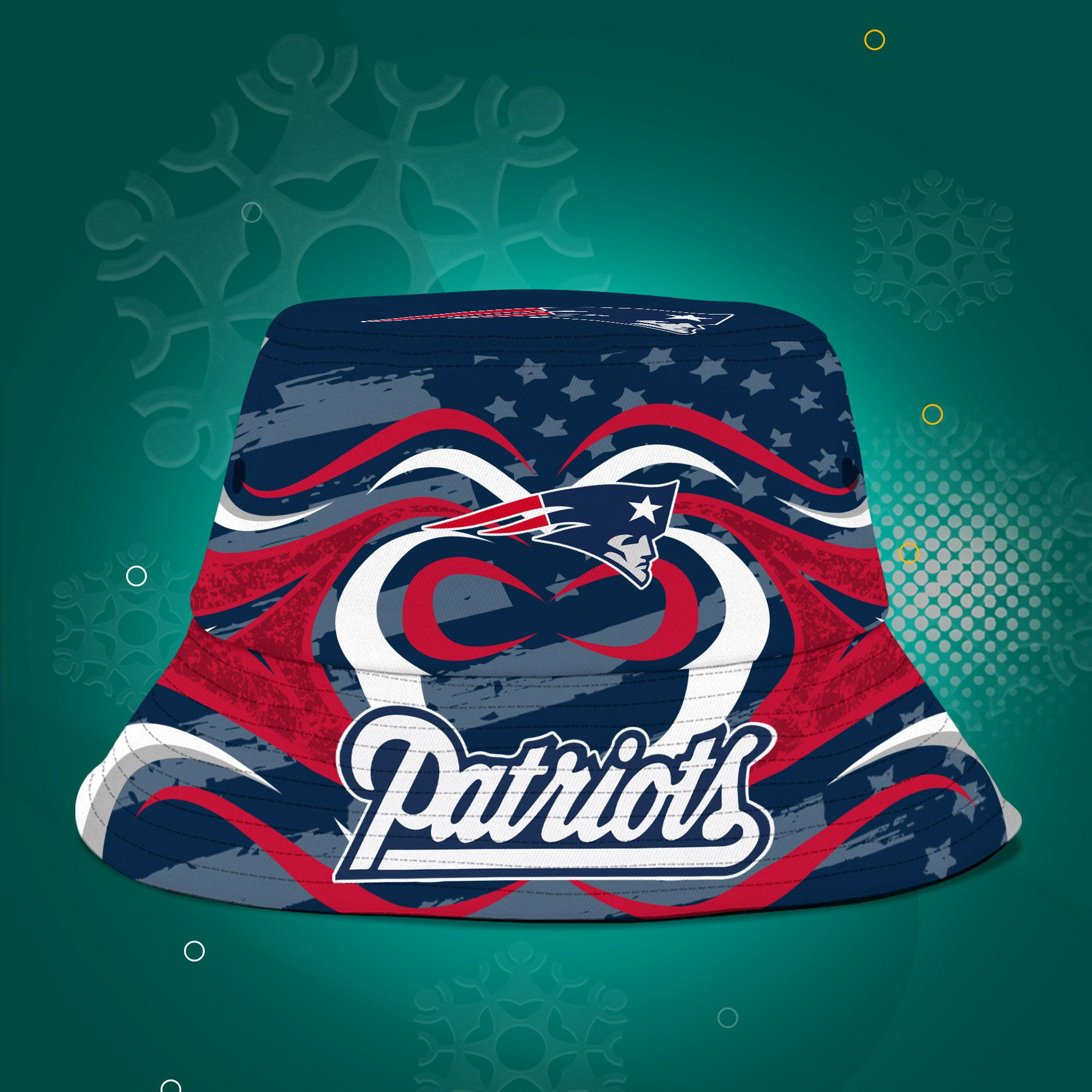 New-England-Patriots-NFL-Bucket-Hat-Personalized-SBH341-1