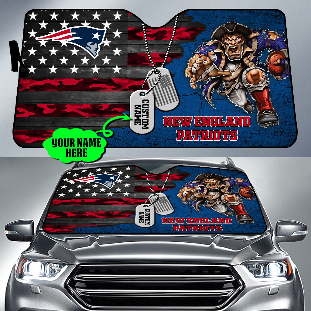 New-England-Patriots-NFL-Car-Sun-Shade-CSS0710 New England Patriots NFL Car Sun Shade CSS0710
