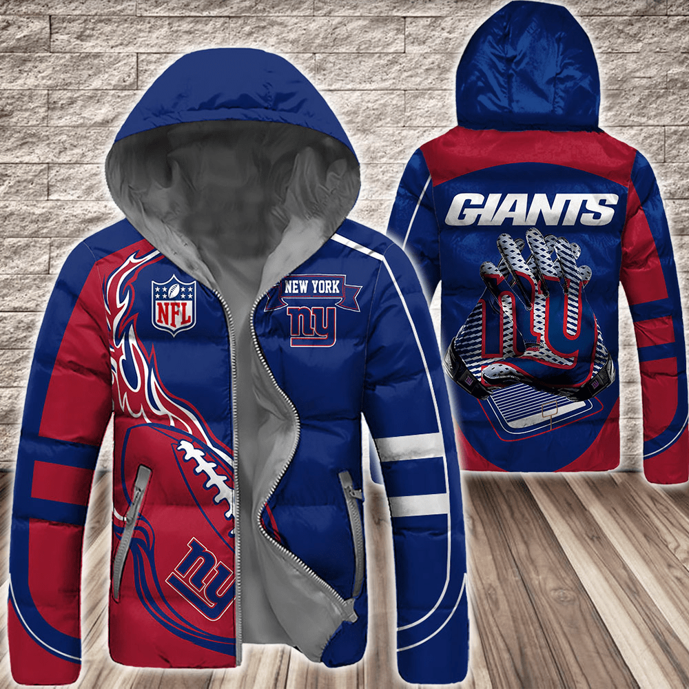 New-York-Giants-NFL-3D-Custom-Name-Down-Filled-Coat-DFC064 New York Giants NFL 3D Custom Name Down Filled Coat DFC064